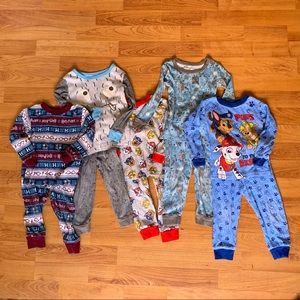 Five - 2T Toddler “Boy’s” Pajama Sets
